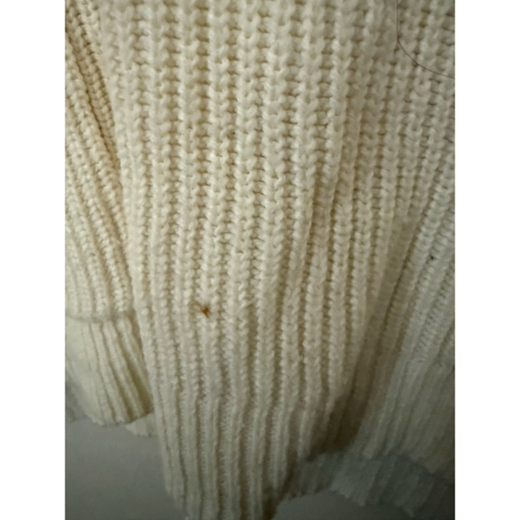 Women's Madewell M Off-White Ribbed Crew Neck Sweater - Picture 5 of 6